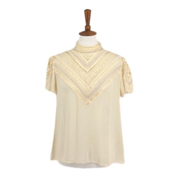 Nanette Lepore Tops - Nanette Lepore Victorian Lace Style T-Shirt